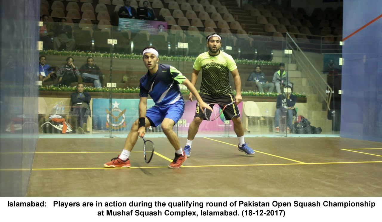 PAKISTAN OPEN SIX PAKISTANI SQUASH PLAYERS QUALIFY FOR THE MAIN ROUND Sportslinkpk